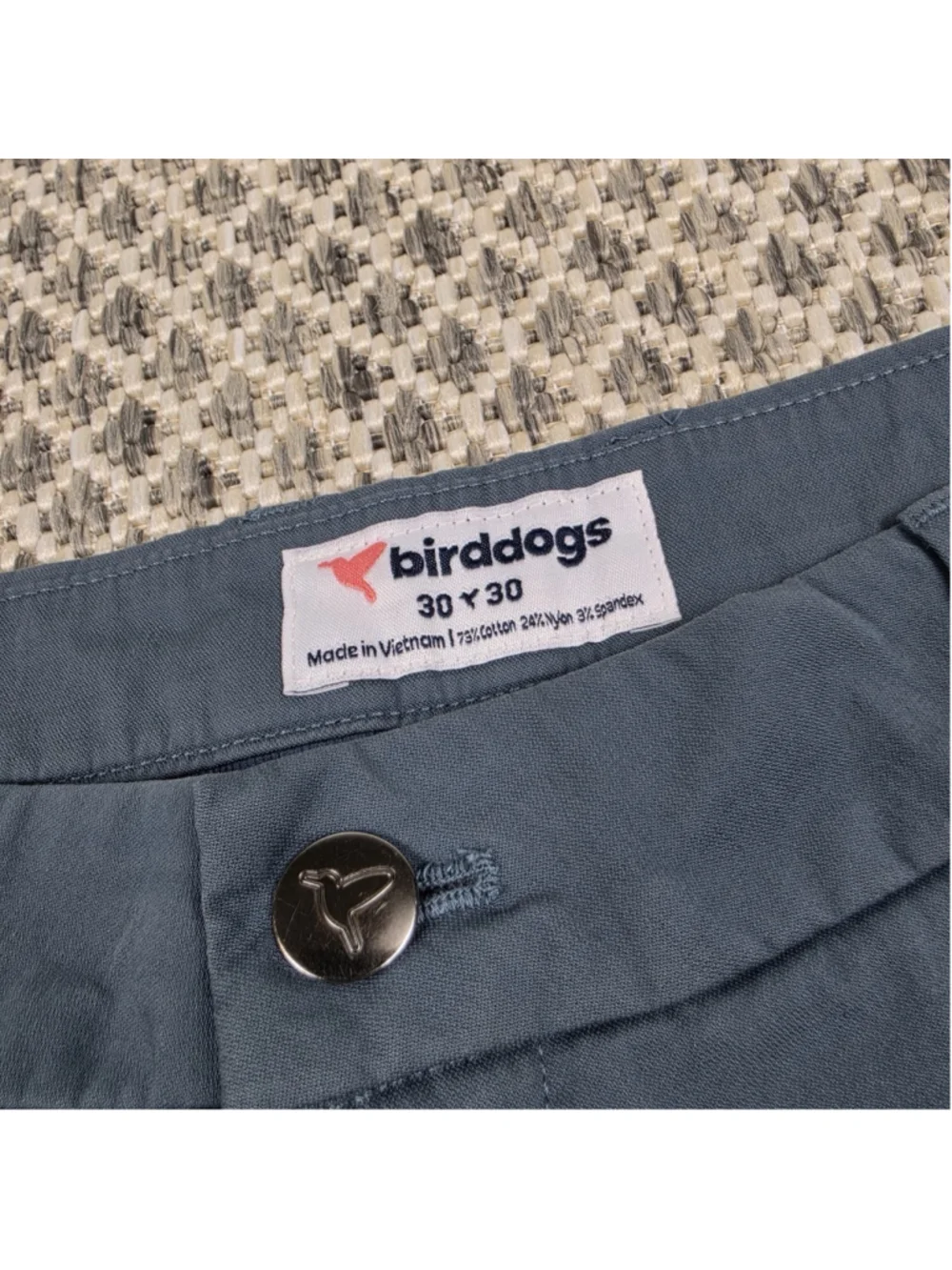 Bird Dogs Pants Mens 30x30 Blue Stretch Performance Chino Golf Casual